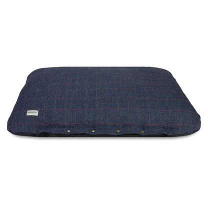 Earthbound Flat Cushion Tweed Navy
