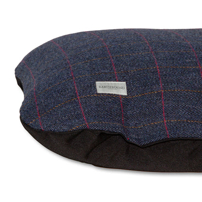 Earthbound Flat Cushion Tweed Navy