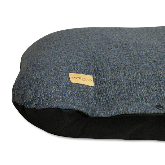 Earthbound Flat Cushion Banbury Night Blue