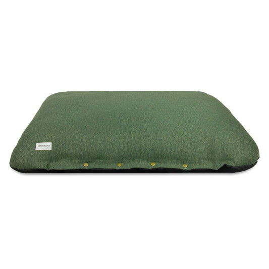 Earthbound Flat Cushion Modern Tweed Pine Green