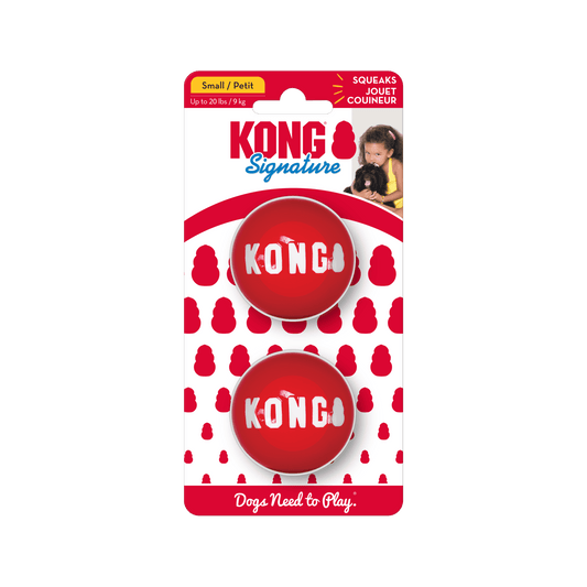 KONG Signature Balls Small 2pk