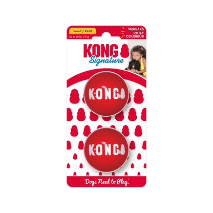 KONG Signature Balls Small 2pk
