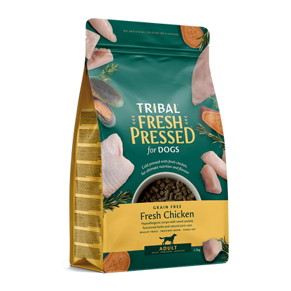Tribal Dog Food: Adult Cold Pressed Fresh Chicken 2.5kg (Faulty Seal)
