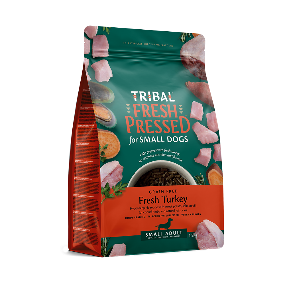Tribal Dog Food: Adult Small Breed Cold Pressed Fresh Turkey