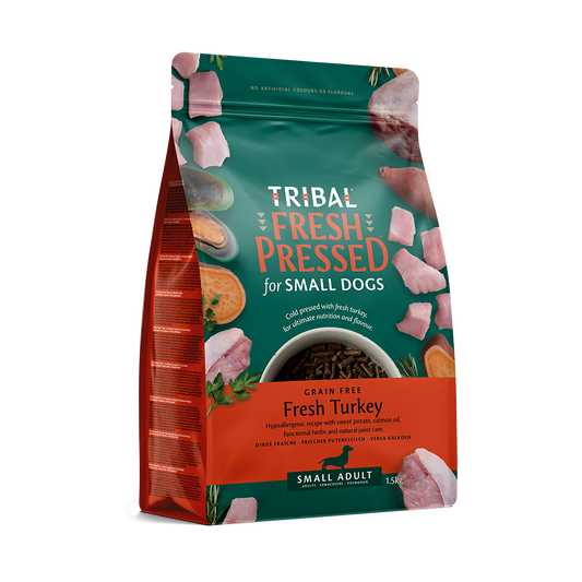 Tribal Dog Food: Adult Small Breed Cold Pressed Fresh Turkey