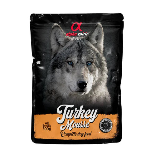 Alpha Spirit Wet Dog Food: Pouch Turkey Pate