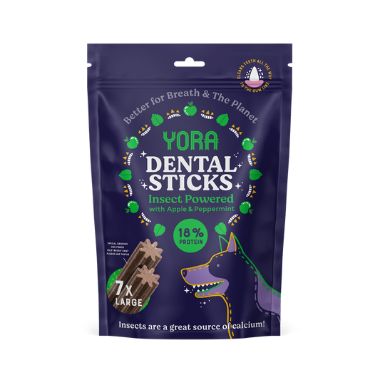 YORA Dog Treats: Dental Sticks for Large Dogs 7pk