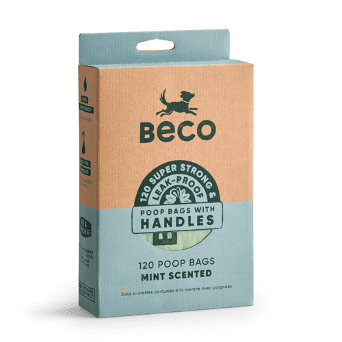 Beco Mint Scented Poop Bags with Handles 120pk