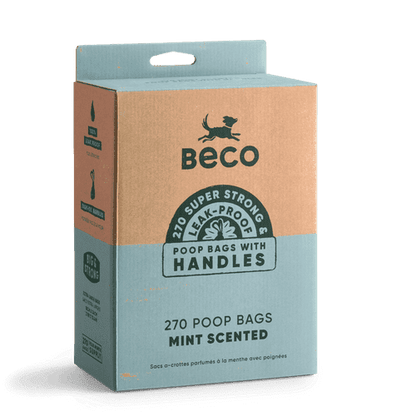 Beco Mint Scented Poop Bags with Handles 270pk
