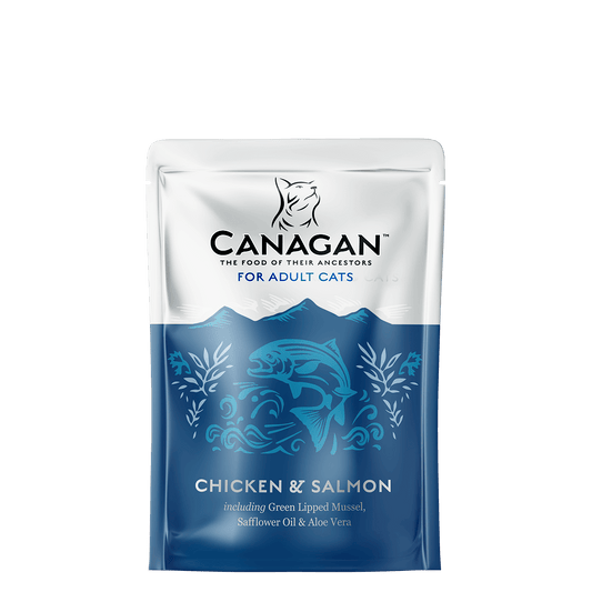 Canagan Wet Cat Food: Pouch Adult Chicken & Salmon 8x85g