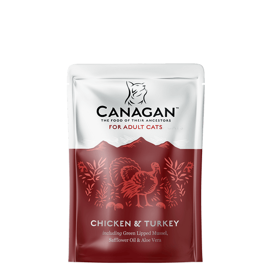 Canagan Wet Cat Food: Pouch Adult Chicken & Turkey 8x85g