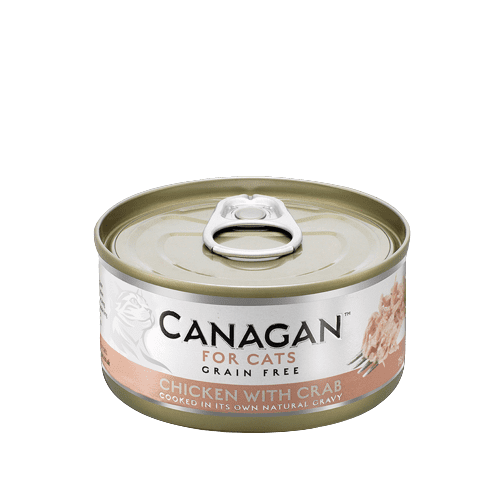 Canagan Wet Cat Food: Tins Chicken with Crab 12x75g