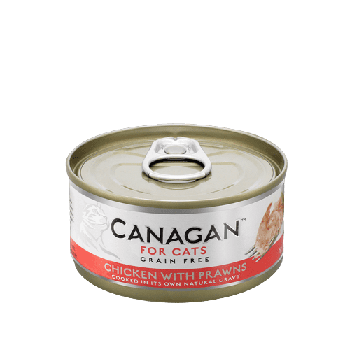 Canagan Wet Cat Food: Tins Chicken with Prawns 12x75g