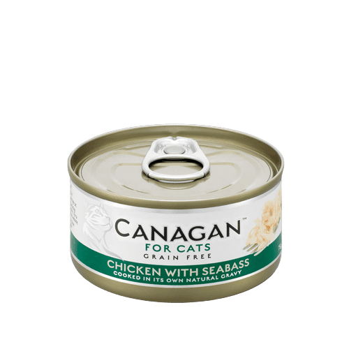 Canagan Wet Cat Food: Tins Chicken with Seabass 12x75g