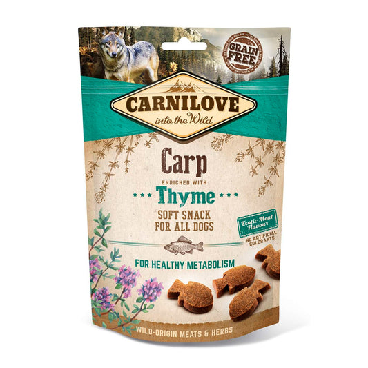 Carnilove Dog Treats: Soft Carp with Thyme 200g