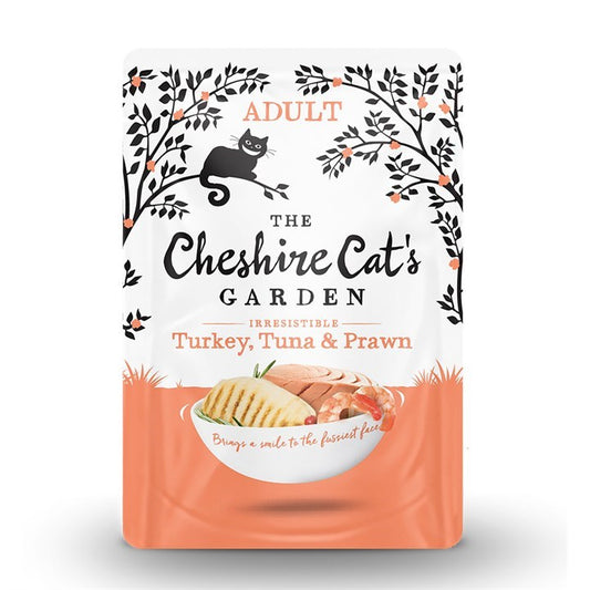 Cheshire's Cat Garden Cat Food: Adult Turkey, Tuna & Prawn 8x85g