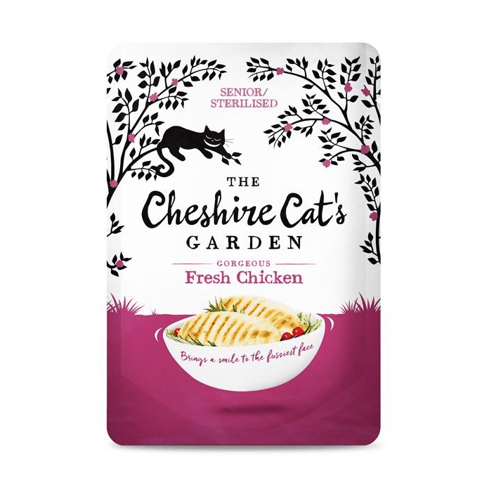 Cheshire's Cat Garden Cat Food: Senior/Sterilised Chicken 8x85g