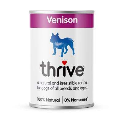 Thrive Wet Dog Food: Adult Venison 6x395g