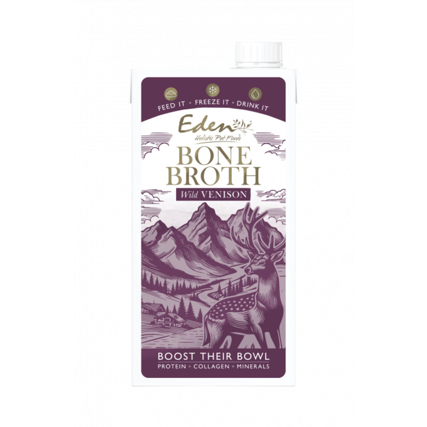 Eden Bone Broth Wild Venison for Cats & Dogs 500ml