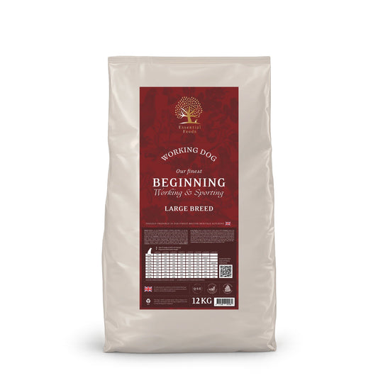 Essential Dog Food: Working Puppy The Beginning (Duck, Chicken & Salmon) Large Kibble