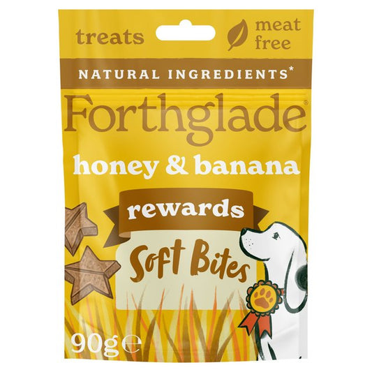 Forthglade Dog Treat: Soft Bites Rewards Honey & Banana 90g