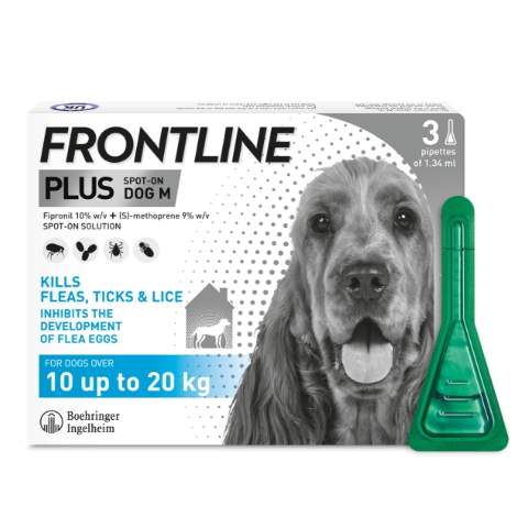 FRONTLINE PLUS Spot On Medium Dog (10kg to 20kg) 1 Pipette