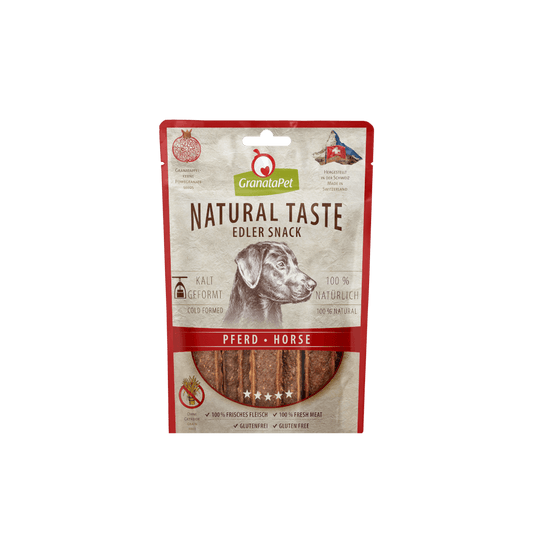 Granatapet Dog Treats: Natural Taste Elder Snack Horse 90g