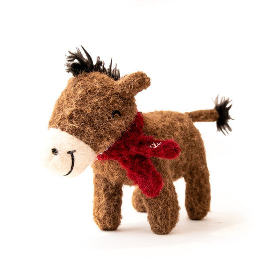 Great&Small Cosy Winter Wishes Donkey Dog Toy