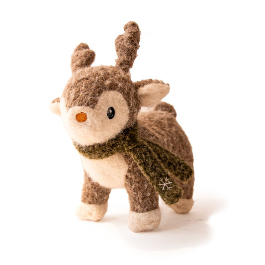 Great&Small Cosy Winter Wishes Reindeer Dog Toy