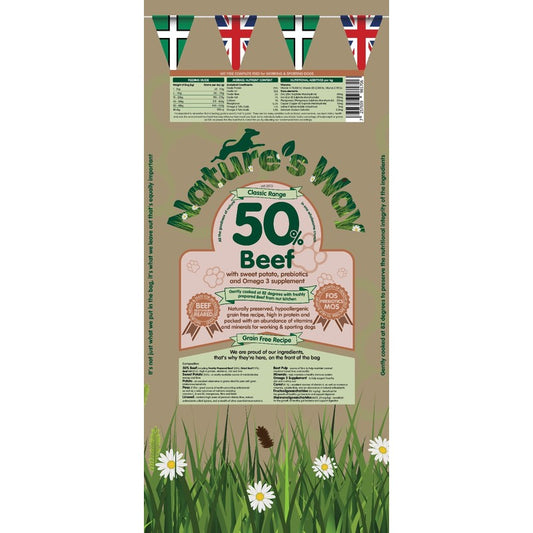 Nature's Way Dog Food: Grain Free Adult Beef 12kg