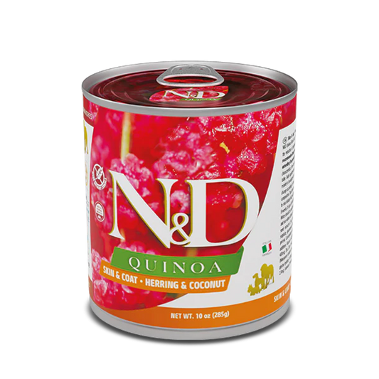 Natural & Delicious Wet Dog Food: Quinoa Skin & Coat Herring & Coconut 285g