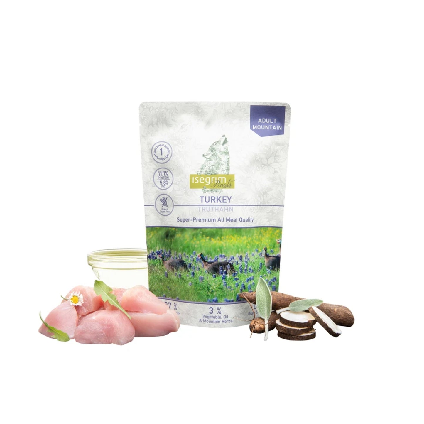Isegrim Wet Dog Food: Adult Turkey 410g