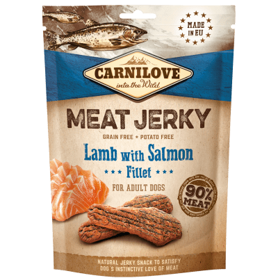 Carnilove Dog Treats: Meat Jerky Lamb with Salmon 100g