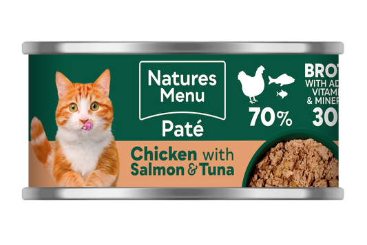Natures Menu Wet Cat Food: Adult Chicken with Salmon & Tuna 85g