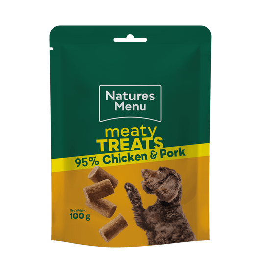 Natures Menu Dog Treats: Chicken & Pork 100g