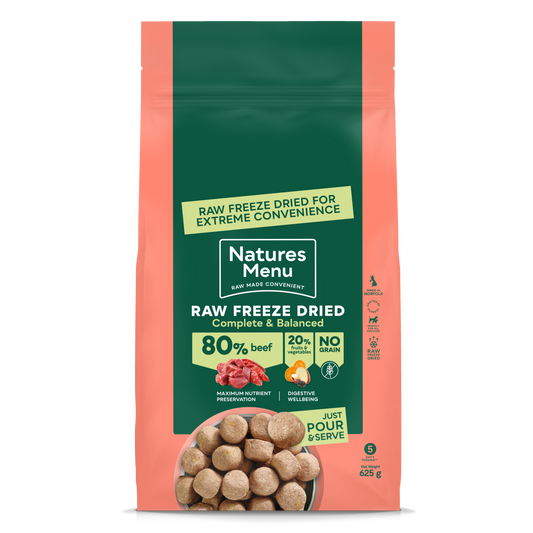 Natures Menu Freeze Dried 80% Beef Dog Food