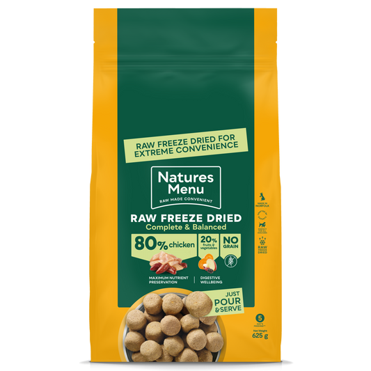 Natures Menu Freeze Dried 80% Chicken Dog Food