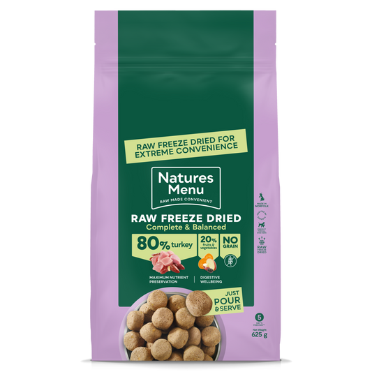 Natures Menu Freeze Dried 80% Turkey Dog Food