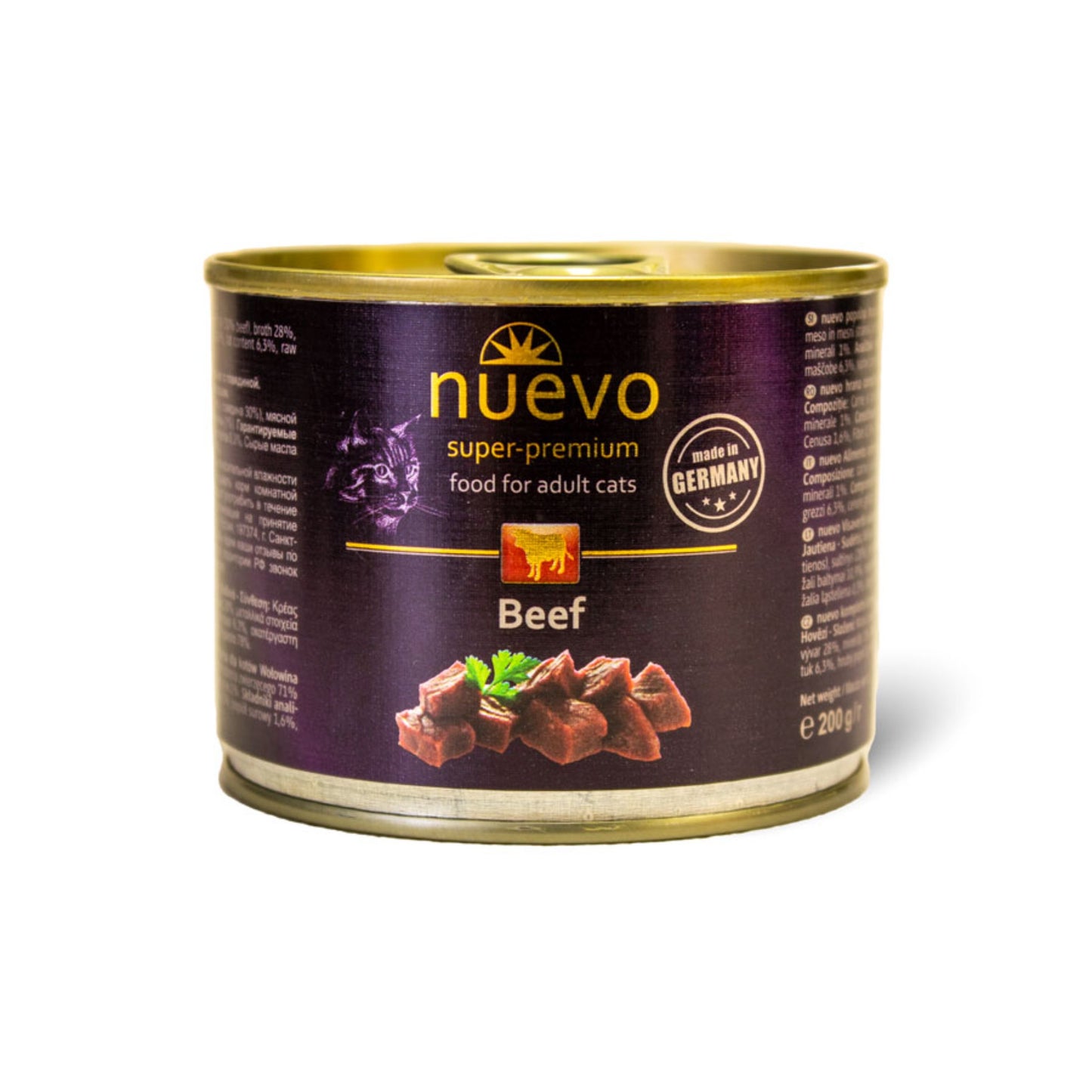 Nuevo Wet Cat Food: Adult Beef 200g