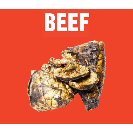 Natural Dog Treats Beef British Puffed Jerky 500g