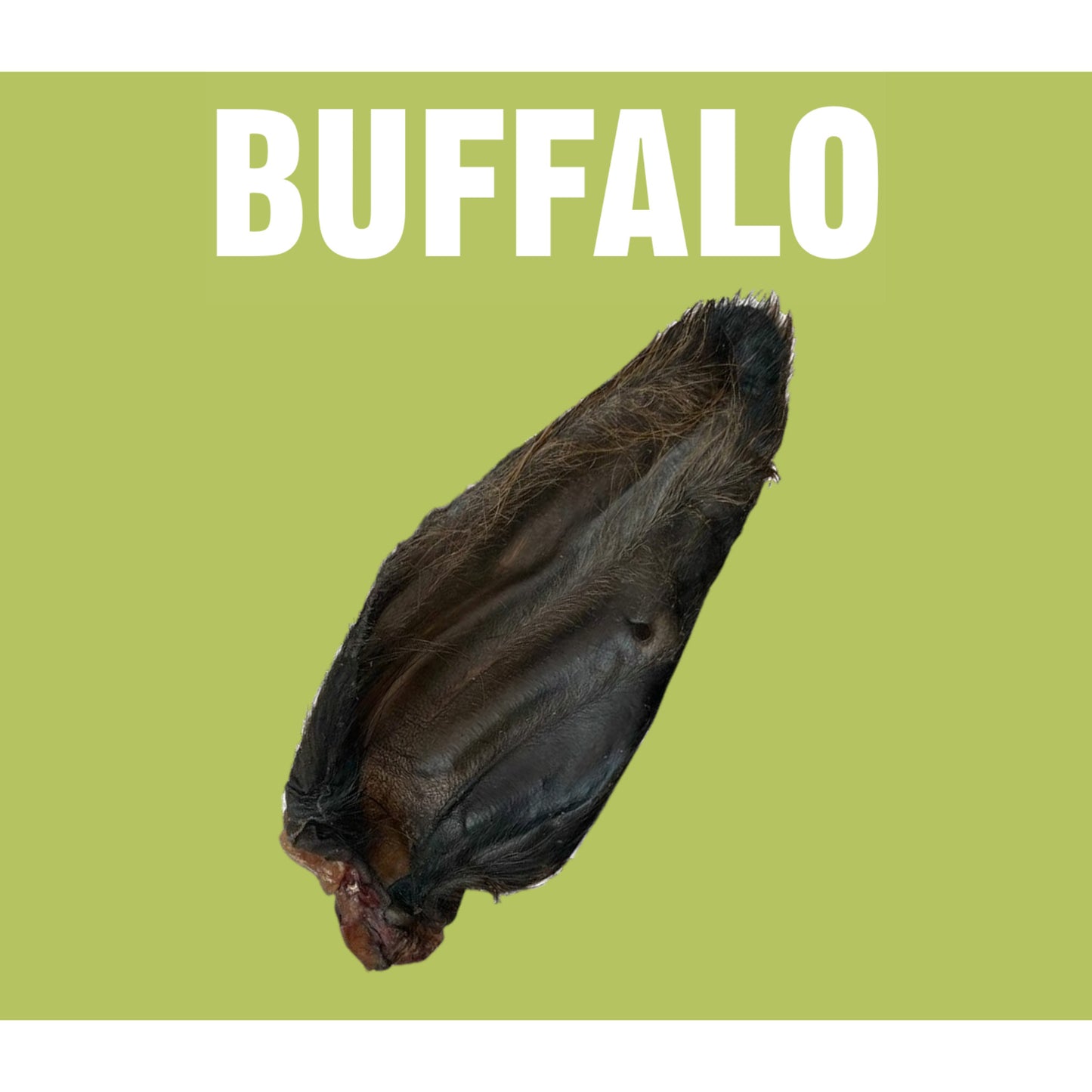 Natural Dog Treats Buffalo Ear with Hair