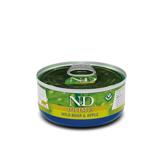 Natural & Delicious Wet Cat Food: Prime Adult Wild Boar & Apple 70g