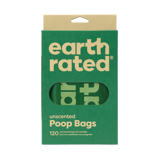 Earth Rated Unscented Poop Bags with Tie Handles 120pk