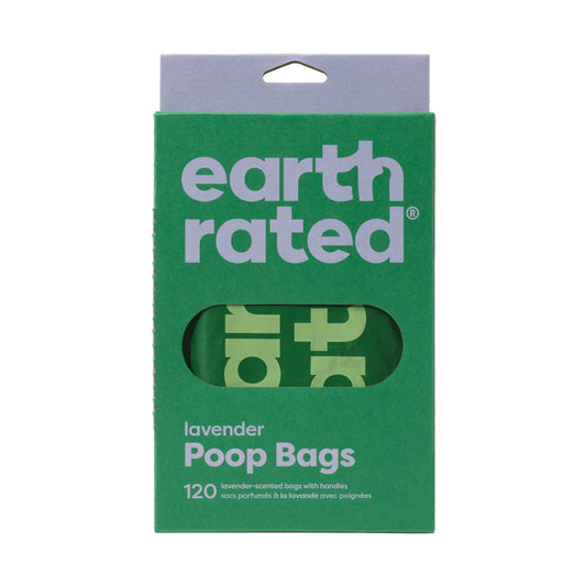 Earth Rated Lavender Scented Poop Bags with Tie Handles 120pk