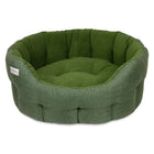 Earthbound Round Modern Tweed Bed Pine Green