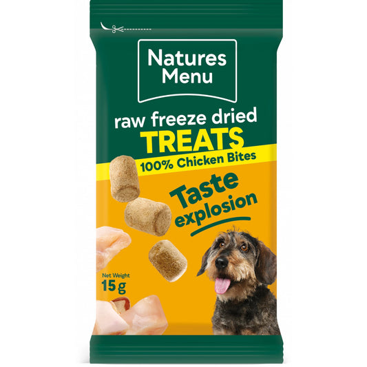 Natures Menu Raw Freeze Dried Dog Treats Chicken 15g