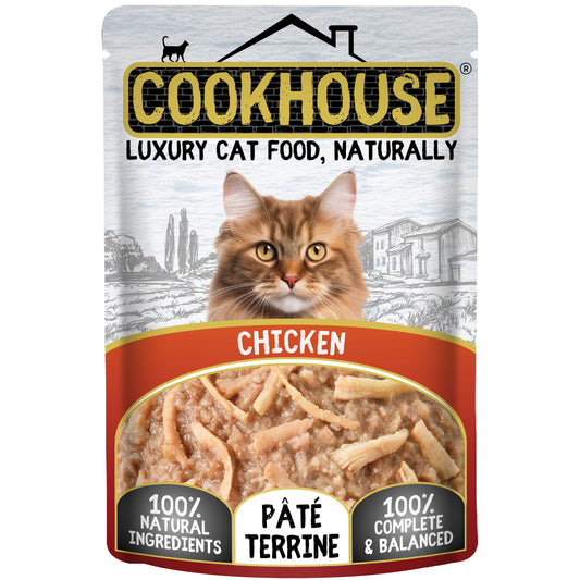 Cookhouse Wet Cat Food: Pouch Chicken In Terrine 70g