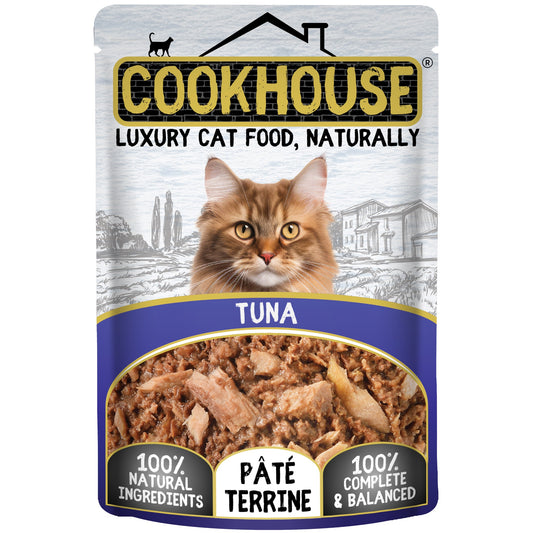 Cookhouse Wet Cat Food: Pouch Tuna In Terrine 70g