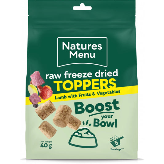 Natures Menu Raw Freeze Dried Toppers Lamb 40g