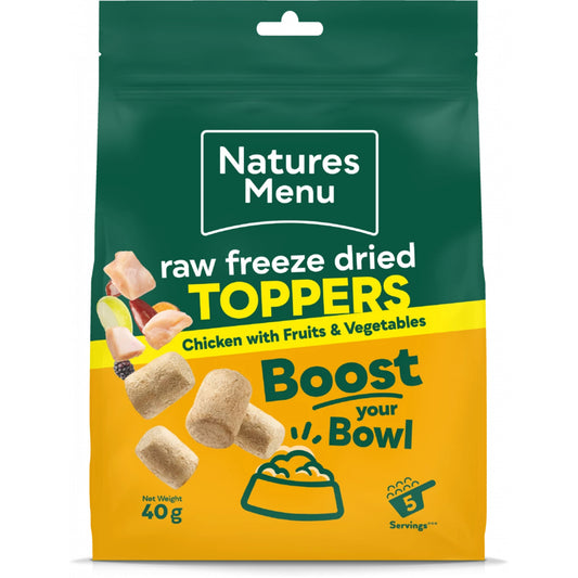 Natures Menu Raw Freeze Dried Toppers Chicken 40g